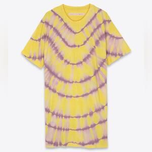 Raquel Allegra T-Shirt Dress in Acid Light Tie Dye